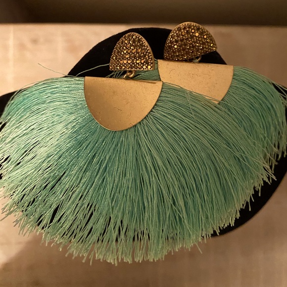 Lucky Brand Jewelry - Lucky Brand Fan Shaped Tassel Earrings